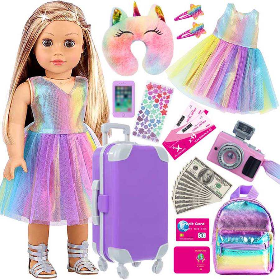 Travel Accessories Kids - 18inch Doll Clothes and Accessories Doll