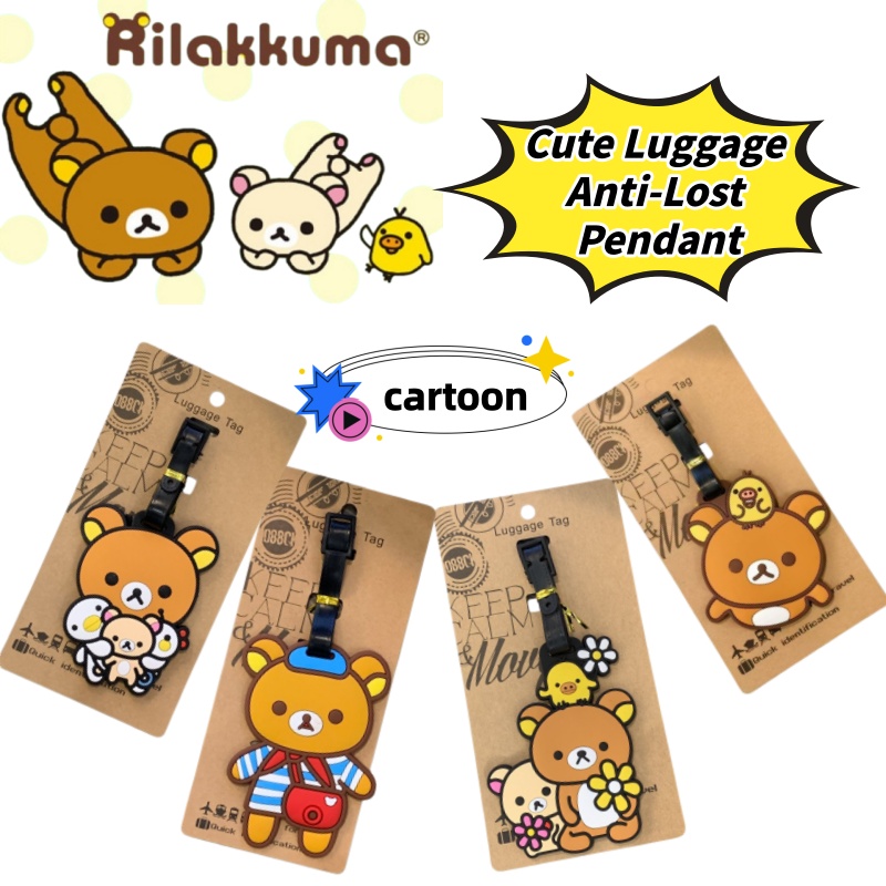 Travel Accessories Sale - Rilakkuma Creative Personalized Luggage Tag Anti-Lost