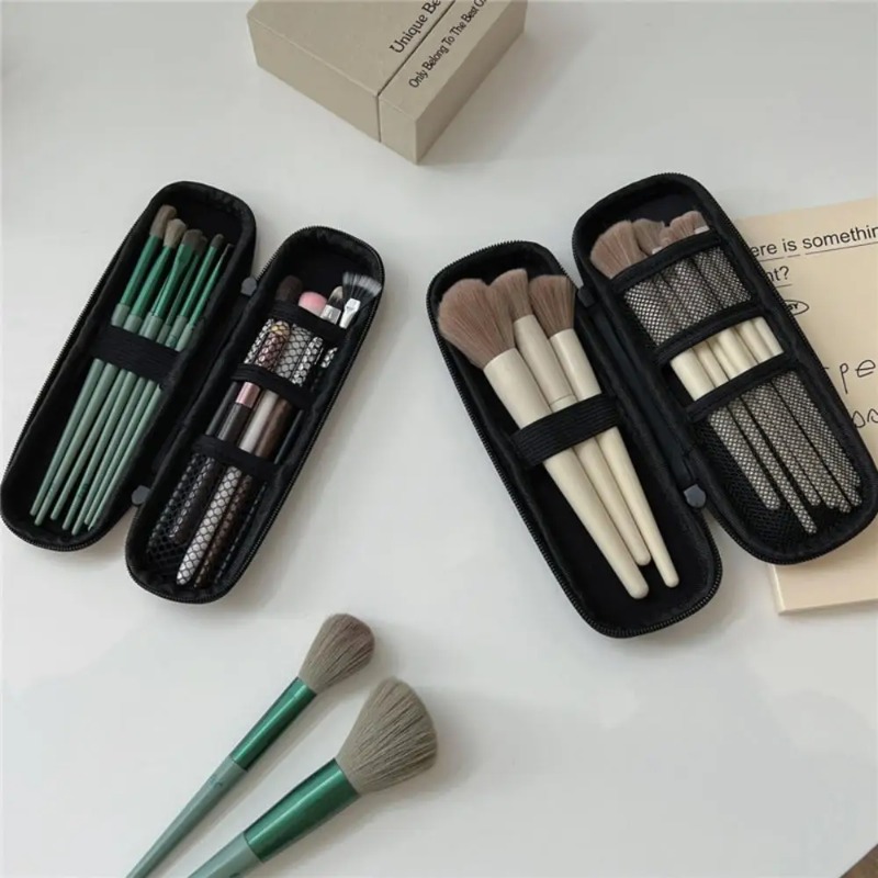 Travel Accessories Toiletries - 1pc Black Cosmetic Bag Waterproof Double
