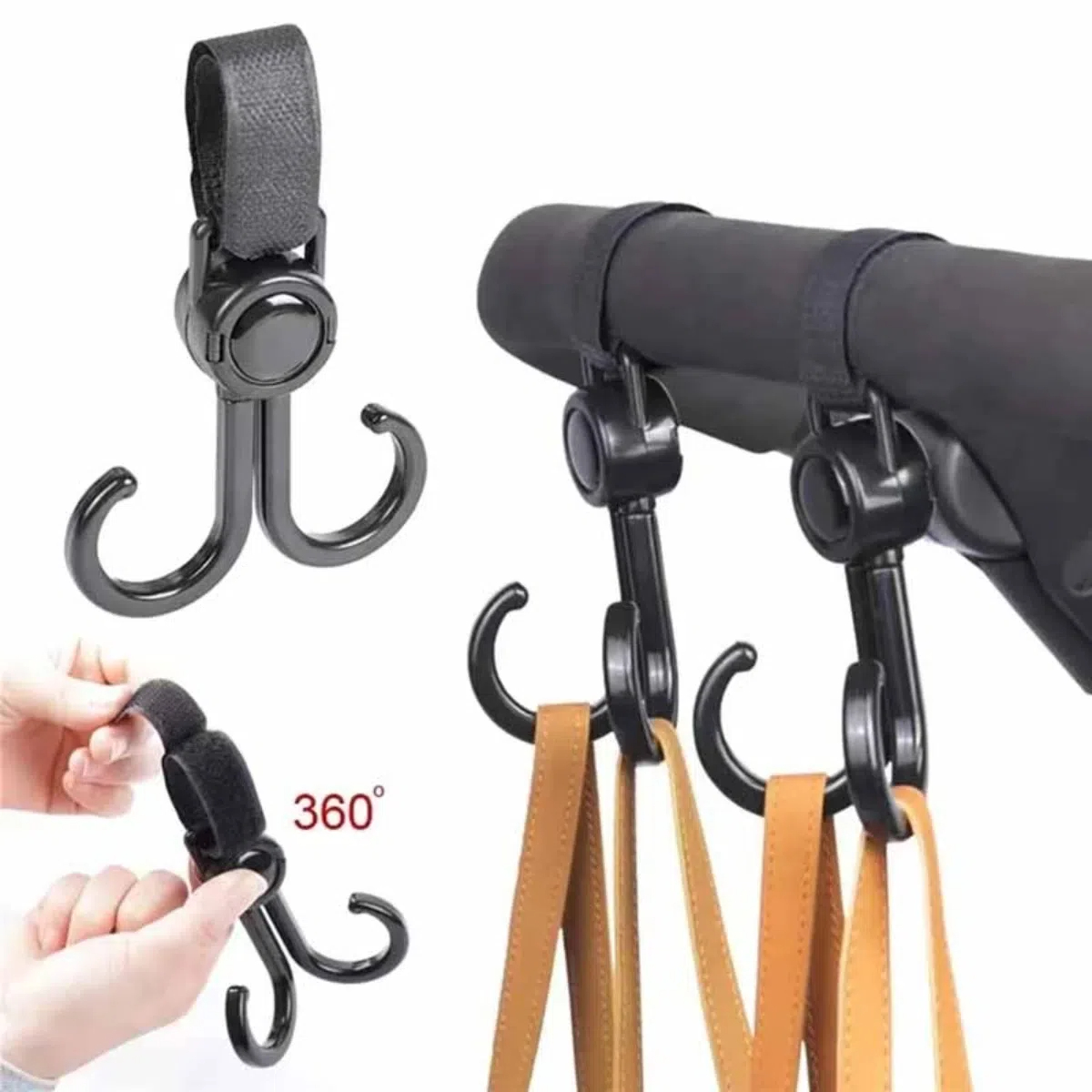 Rotatable Double Hooks Baby St - Travel Accessories Shops ulasan dan harga