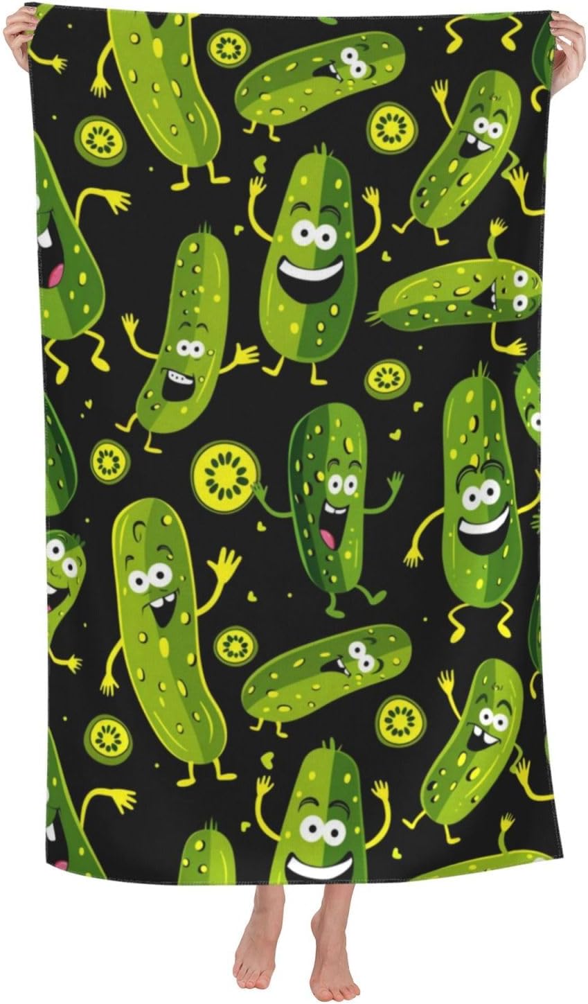 Funny Pickle Beach Towel, Soft - Travel Towel Quick Dry ulasan dan harga