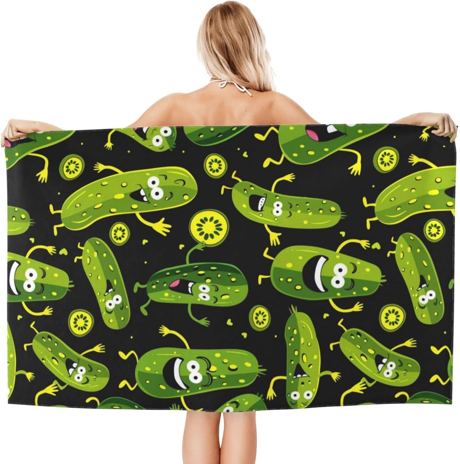 Funny Pickle Beach Towel, Soft - Travel Towel Quick Dry ulasan dan harga