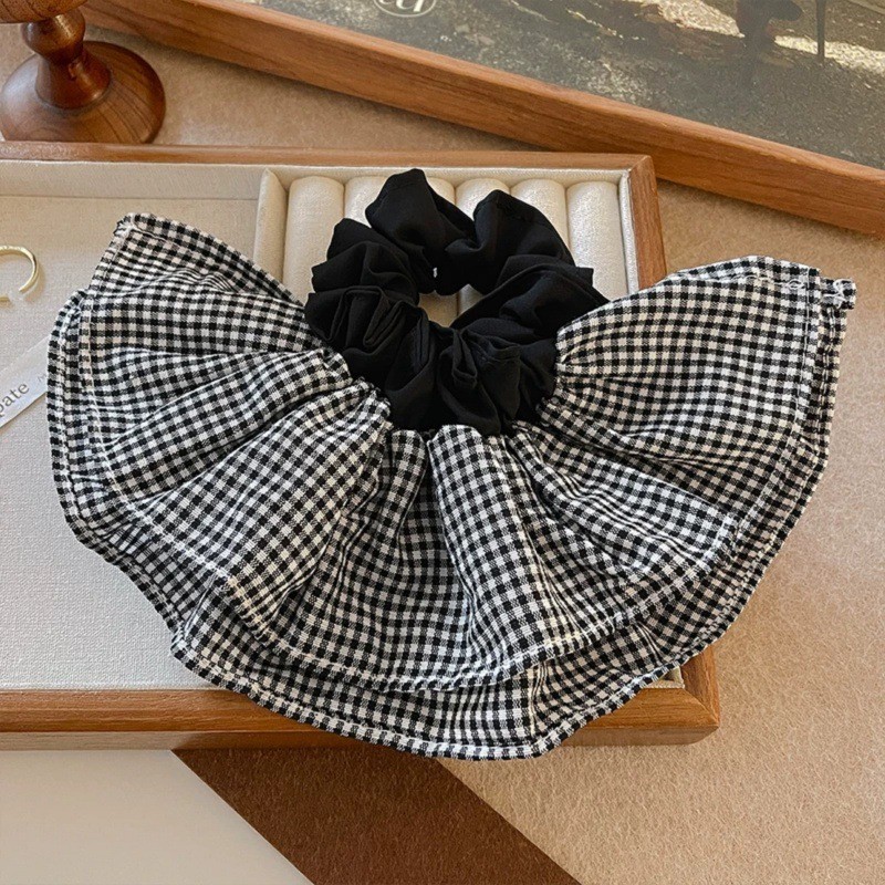 Extra Large Plaid Hair Ties El - Travel Accessories For Elderly ulasan dan harga