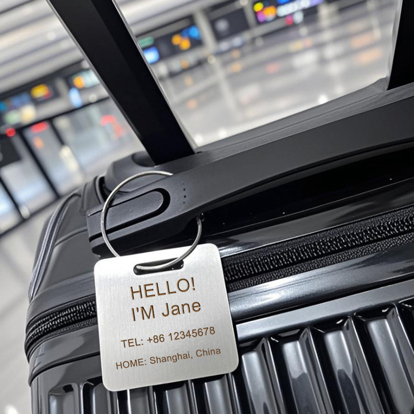Custom Name Luggage Tag Laser  - Travel Accessories Sale ulasan dan harga