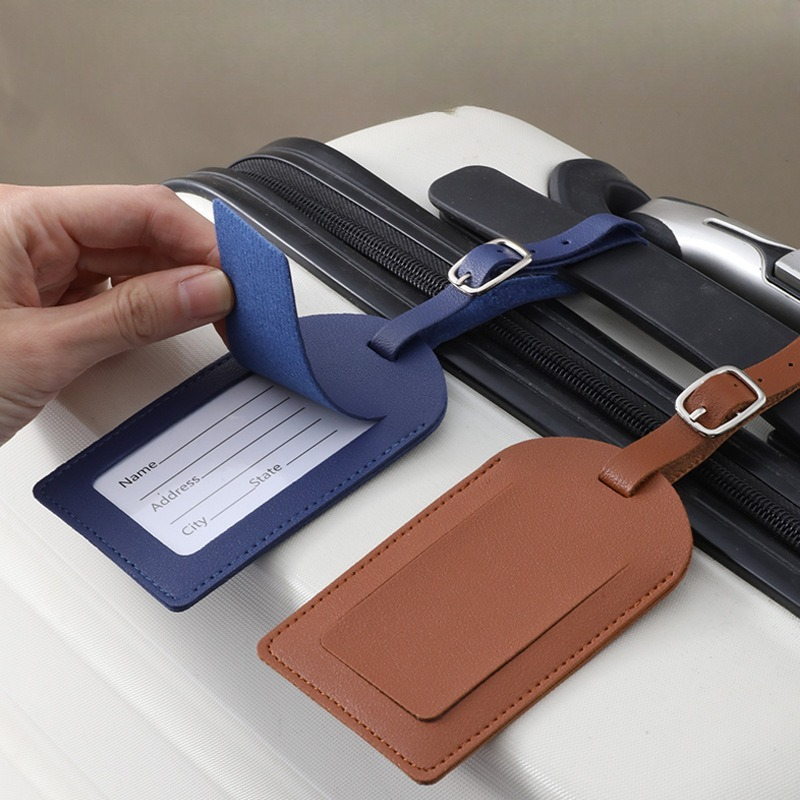 Women Men Luggage Tags PU Leat - Travel Accessories Sale ulasan dan harga