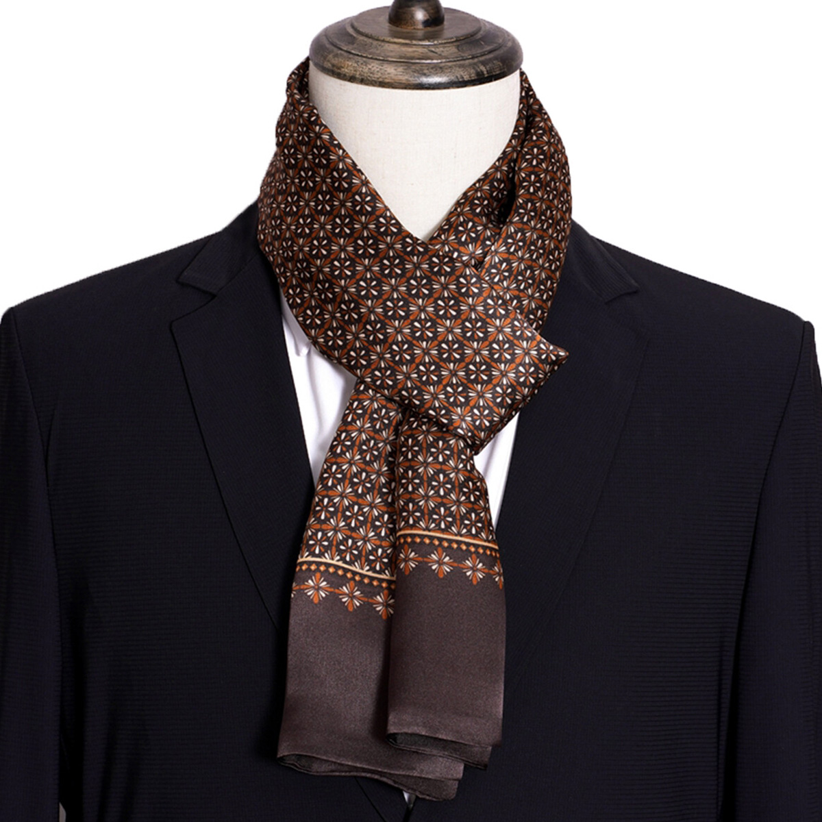 New Men's Stripe Silk Scarf Ho - Travel Accessories Sale ulasan dan harga