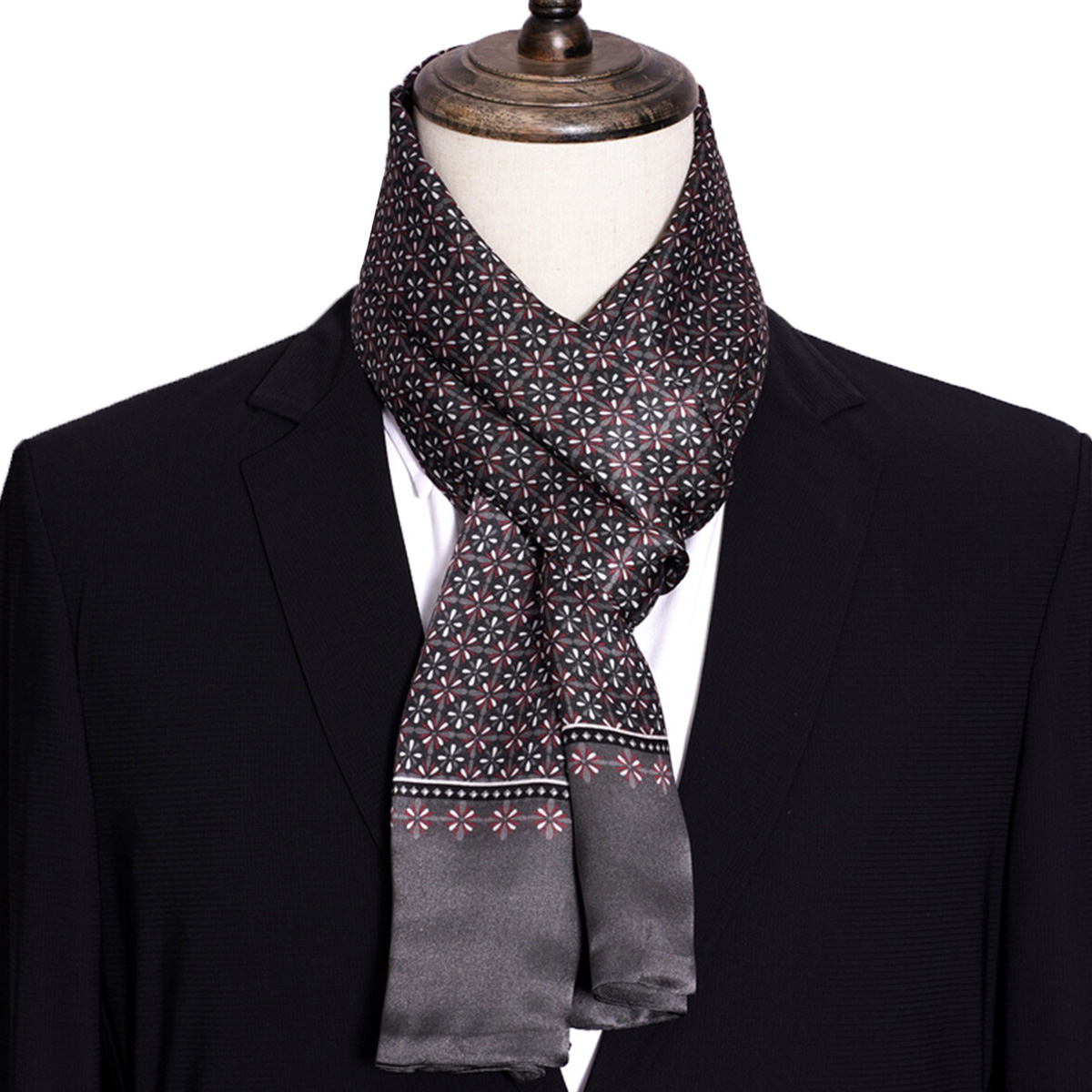 New Men's Stripe Silk Scarf Ho - Travel Accessories Sale ulasan dan harga