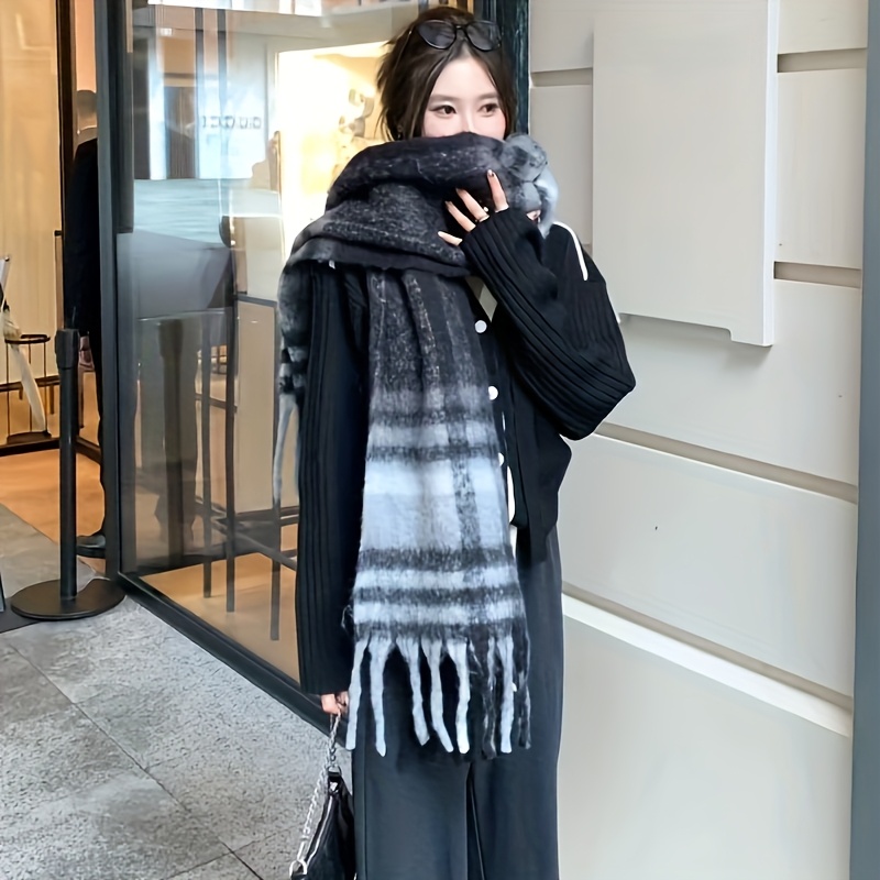Classic Plaid Scarf for Women  - Travel Accessories Unisex ulasan dan harga