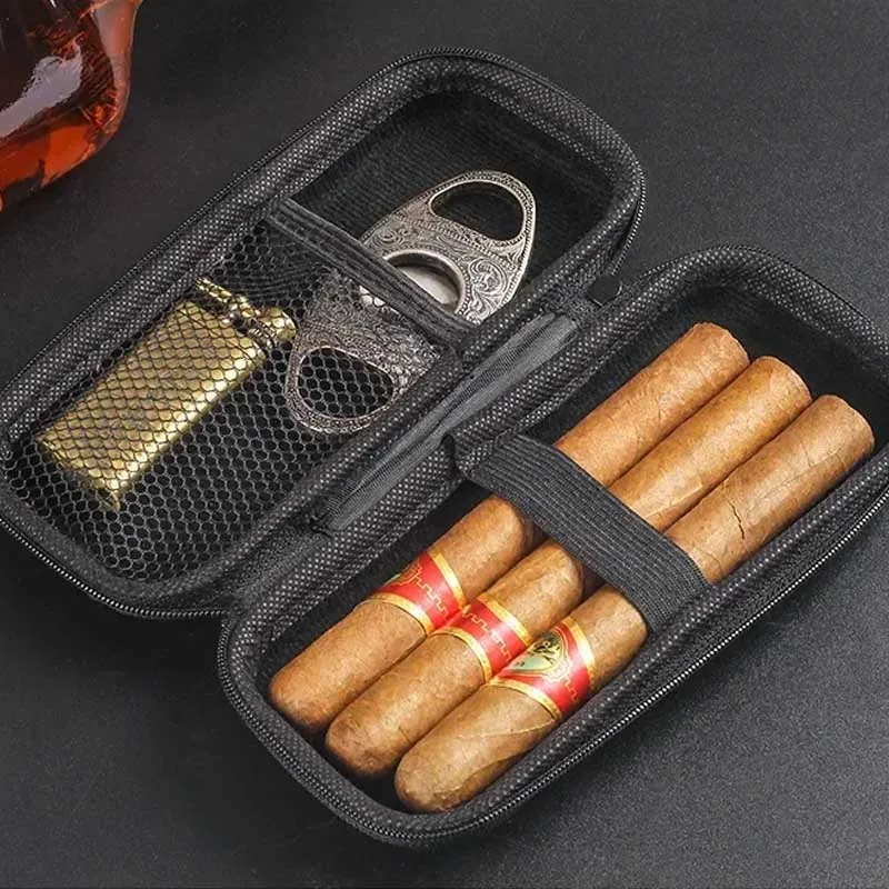 Portable Cigar Case EVA Light  - Travel Accessories Us ulasan dan harga