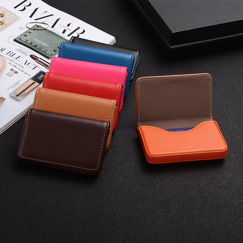 2026 PU Leather Business Card  - Travel Wallet Slim ulasan dan harga