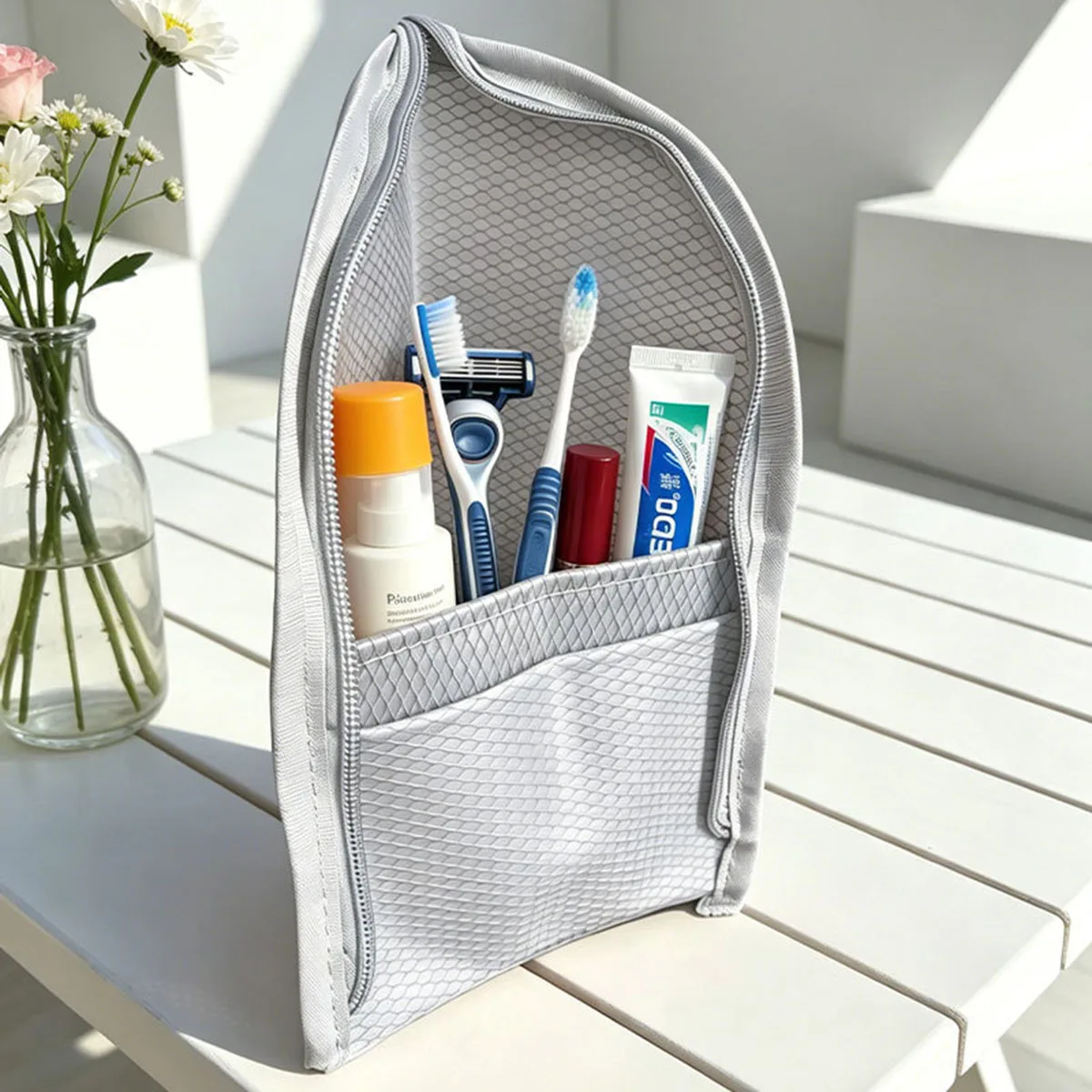 Standing Mesh Toiletry Bag for - Travel Accessories Toiletries ulasan dan harga