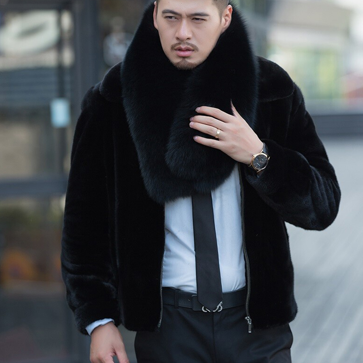 Genuine Fox Fur Scarf Winter A - Travel Accessories Sale ulasan dan harga