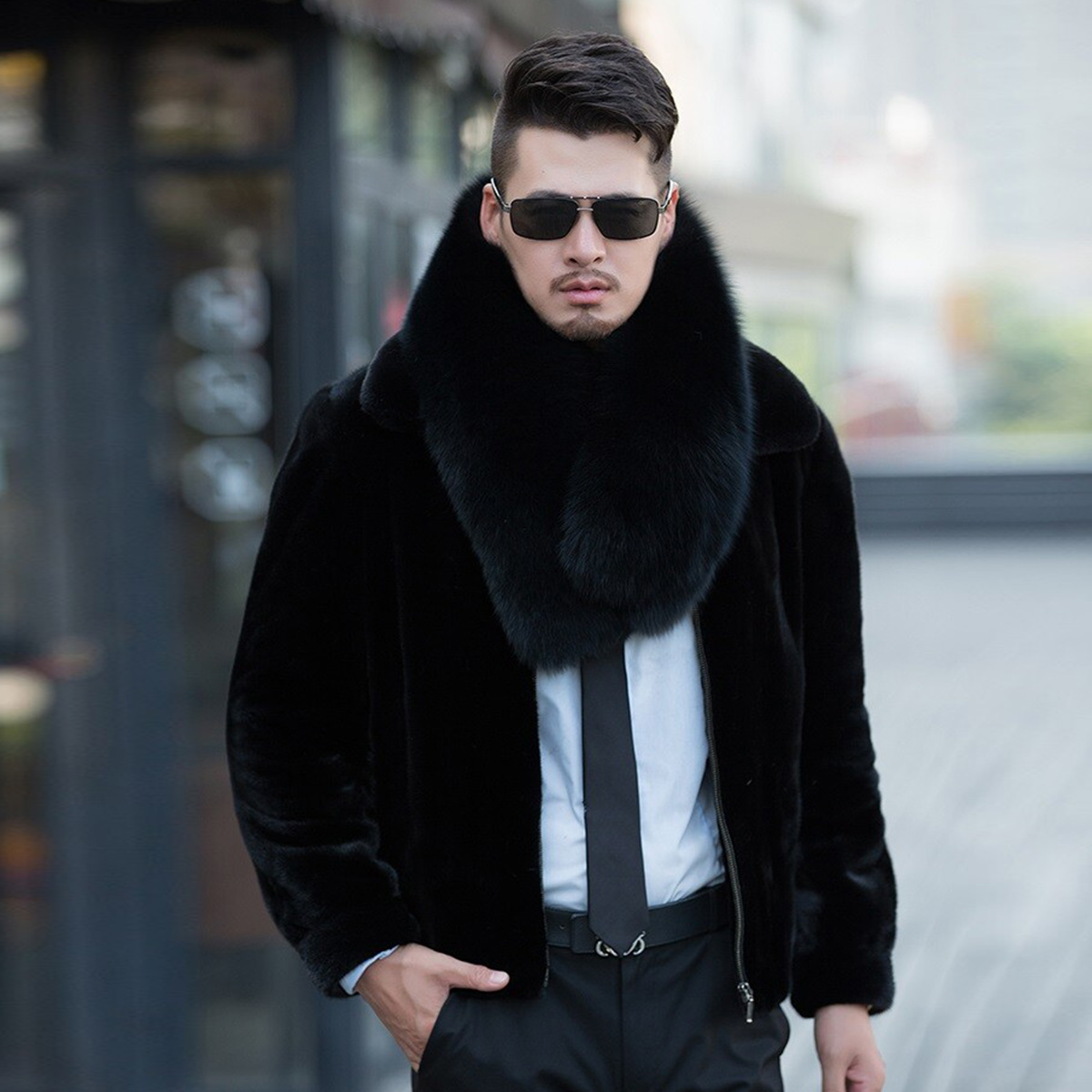 Genuine Fox Fur Scarf Winter A - Travel Accessories Sale ulasan dan harga