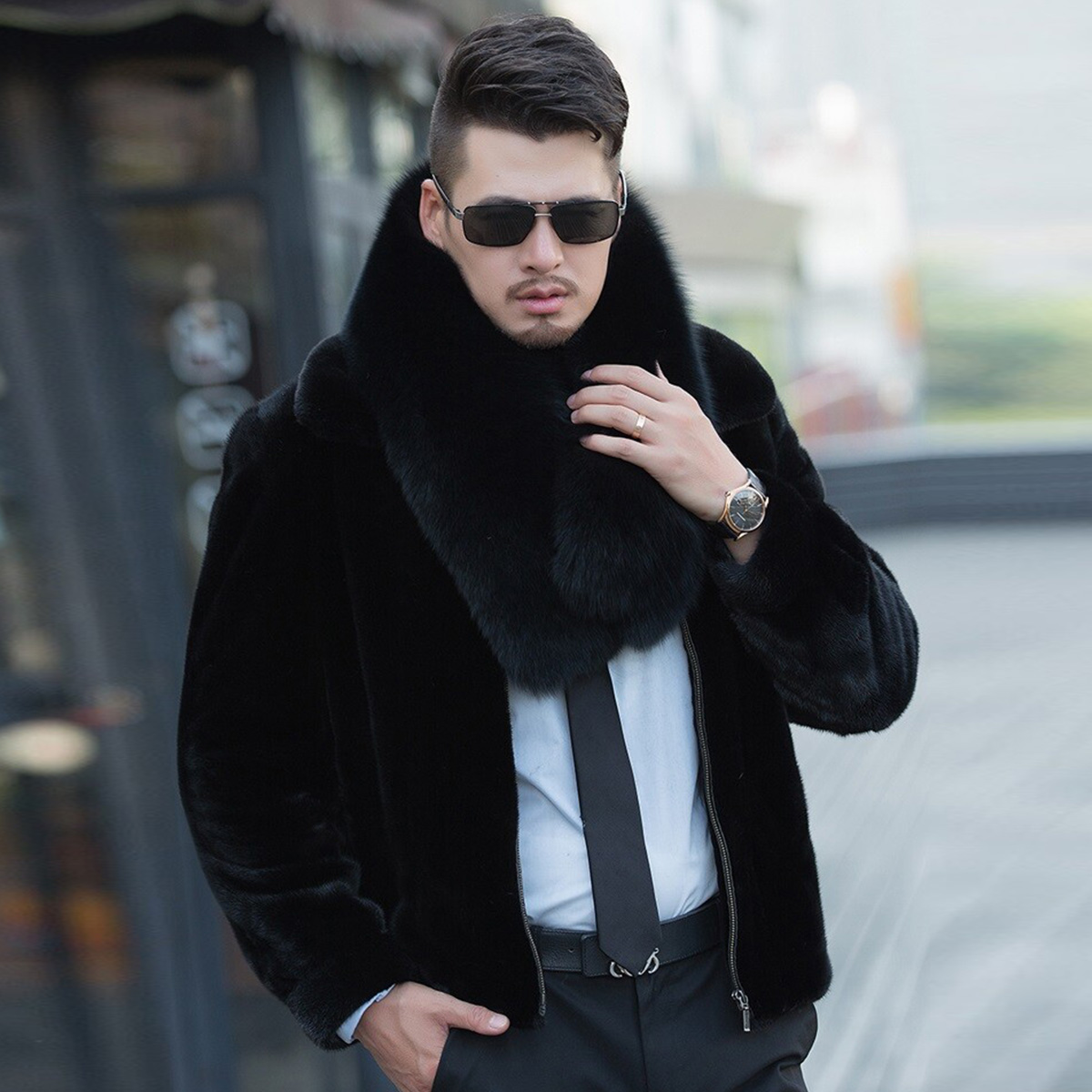Genuine Fox Fur Scarf Winter A - Travel Accessories Sale ulasan dan harga