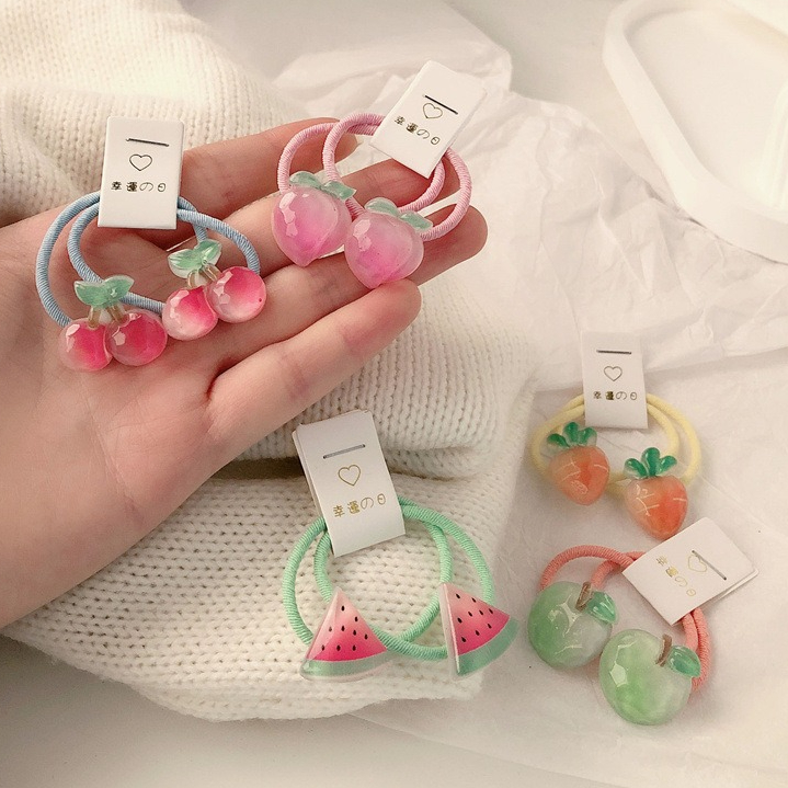 Kids Carrot Hair Ties 5 Pair N - Travel Accessories Kids ulasan dan harga