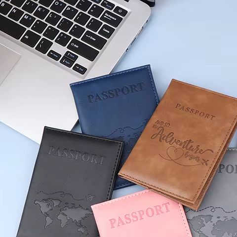 Unisex PU Leather Passport Cov - Travel Wallet Slim ulasan dan harga