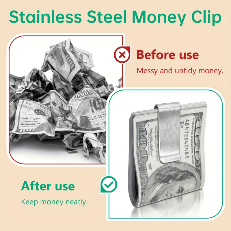 20PCS Stainless Steel Silver S - Travel Wallet Slim ulasan dan harga