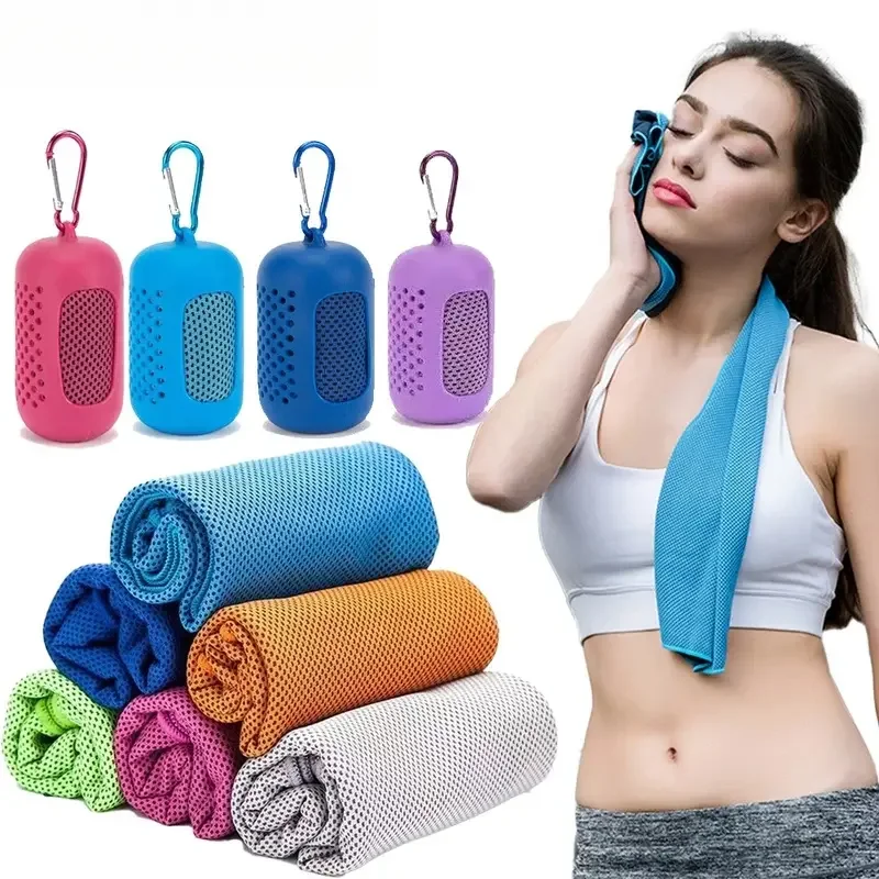 Cooling Towel with Portable Ca - Travel Towel Quick Dry ulasan dan harga