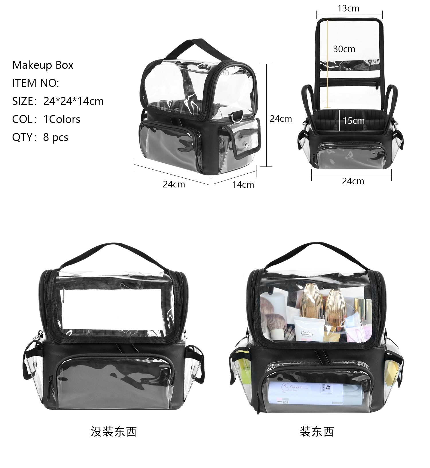 Makeup Brush Holder Backpack M - Travel Accessories Toiletries ulasan dan harga