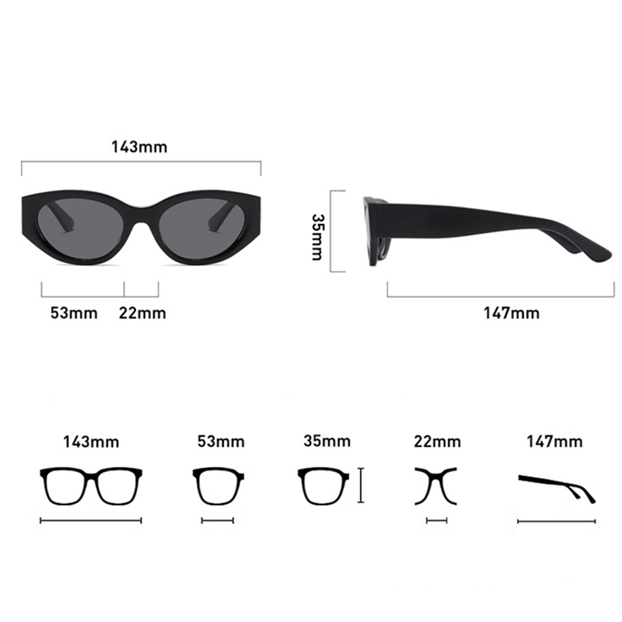 Women Men Classic Cat-Eye Pola - Travel Accessories Unisex ulasan dan harga