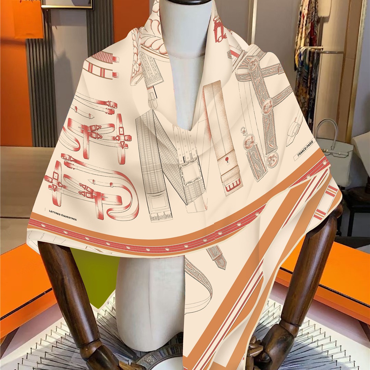 Faux Silk Wool Warm Scarf Wome - Travel Accessories Unisex ulasan dan harga