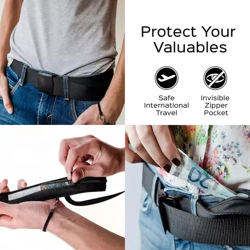 New A Travel Cash Anti-Theft B - Money Belt Hidden ulasan dan harga