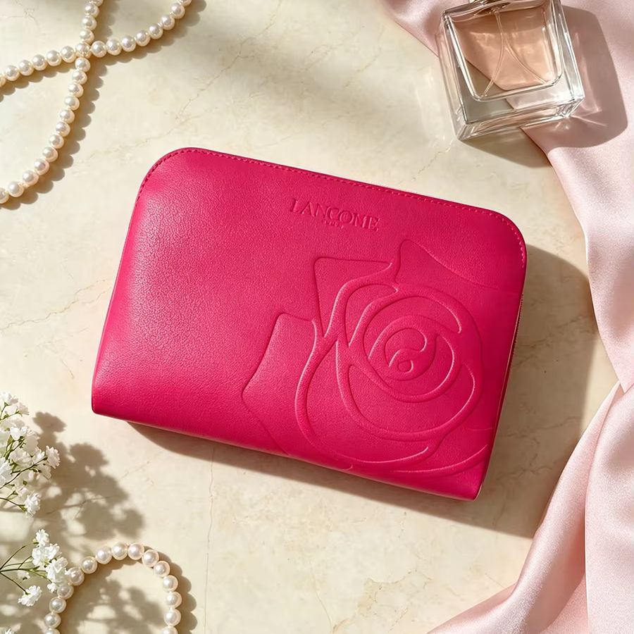 Lancome PU Cosmetic Bag Bright - Travel Accessories Toiletries ulasan dan harga