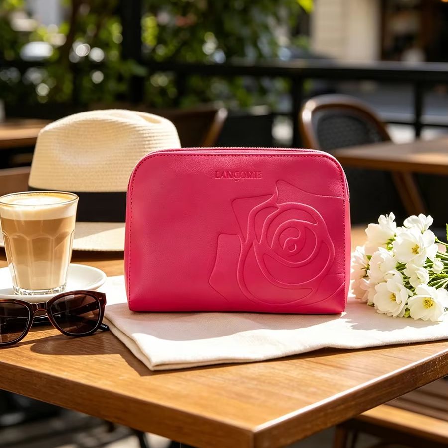 Lancome PU Cosmetic Bag Bright - Travel Accessories Toiletries ulasan dan harga