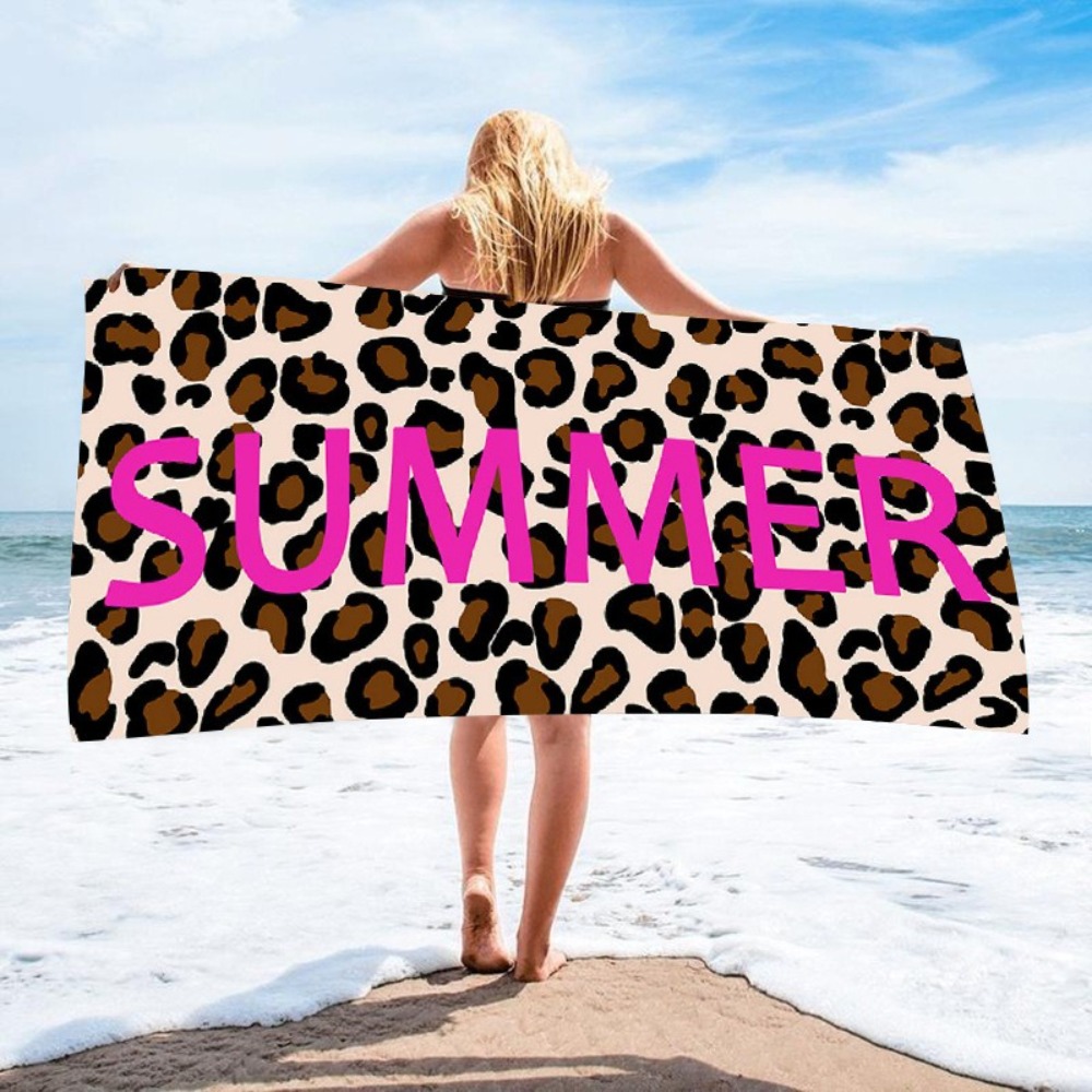 Leopard Print Bath Towel 70x14 - Travel Towel Quick Dry ulasan dan harga