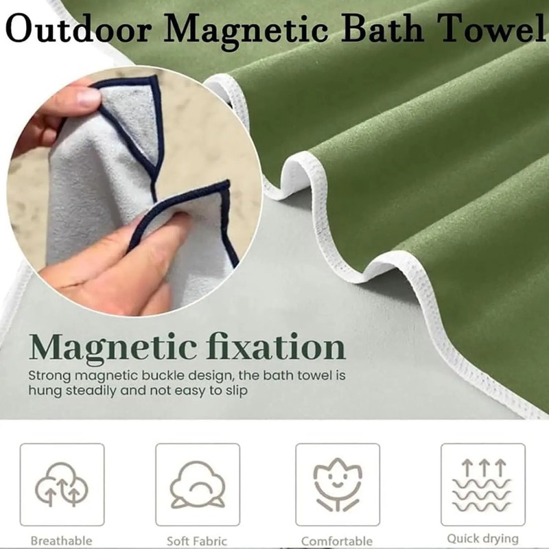 Outdoor Magnetic Quick-Dry Bat - Travel Towel Quick Dry ulasan dan harga