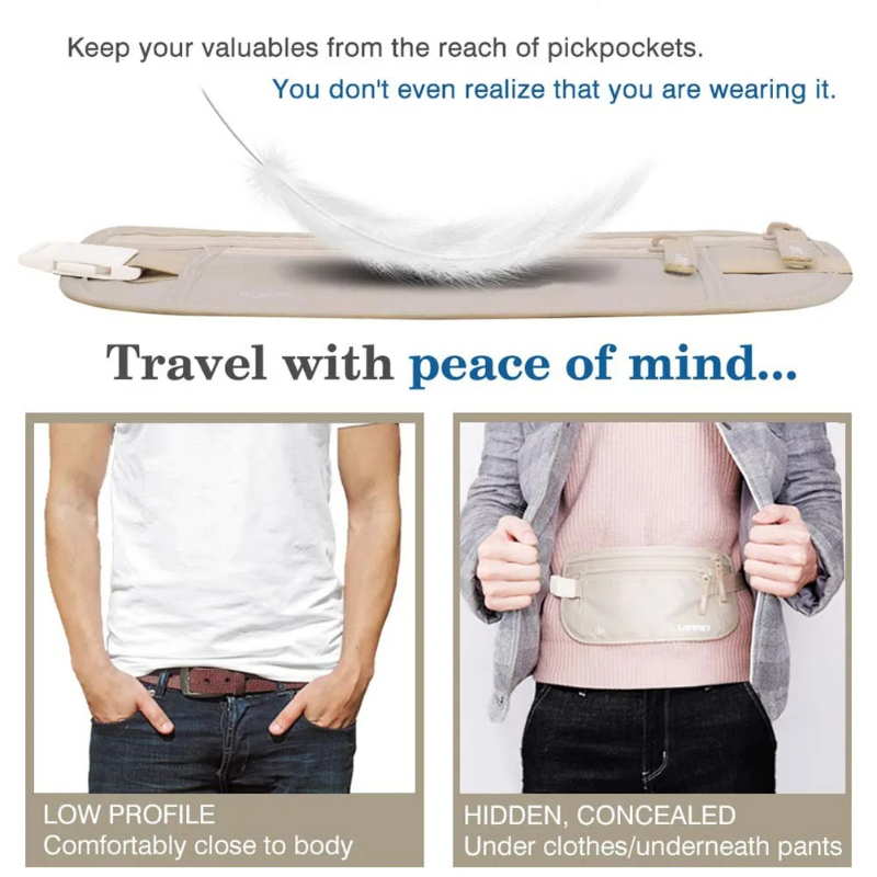 Invisible Travel Waist Packs P - Money Belt Hidden ulasan dan harga