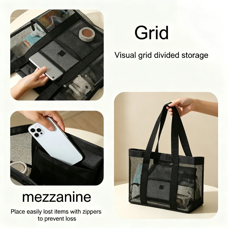 Beach Tote Bag Packaging Makeu - Travel Accessories Shops ulasan dan harga