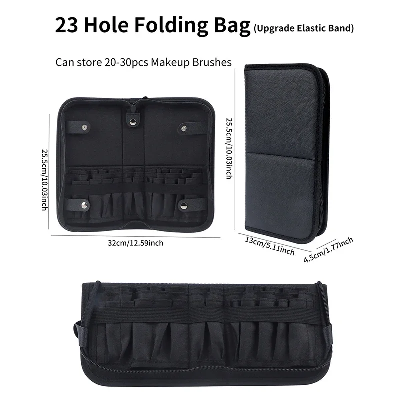 29/23 Holes Foldable Makeup Br - Travel Accessories Toiletries ulasan dan harga