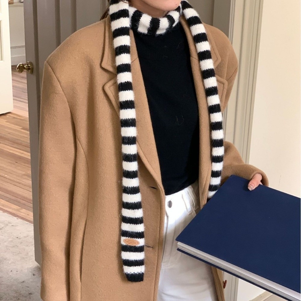 Harajuku Striped Scarf Colloca - Travel Accessories Unisex ulasan dan harga
