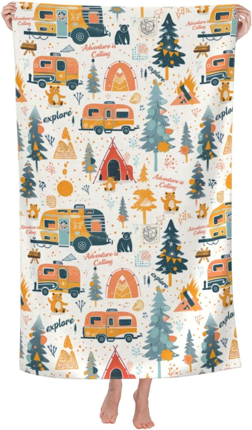 Camping Adventure Beach Towel  - Travel Towel Quick Dry ulasan dan harga