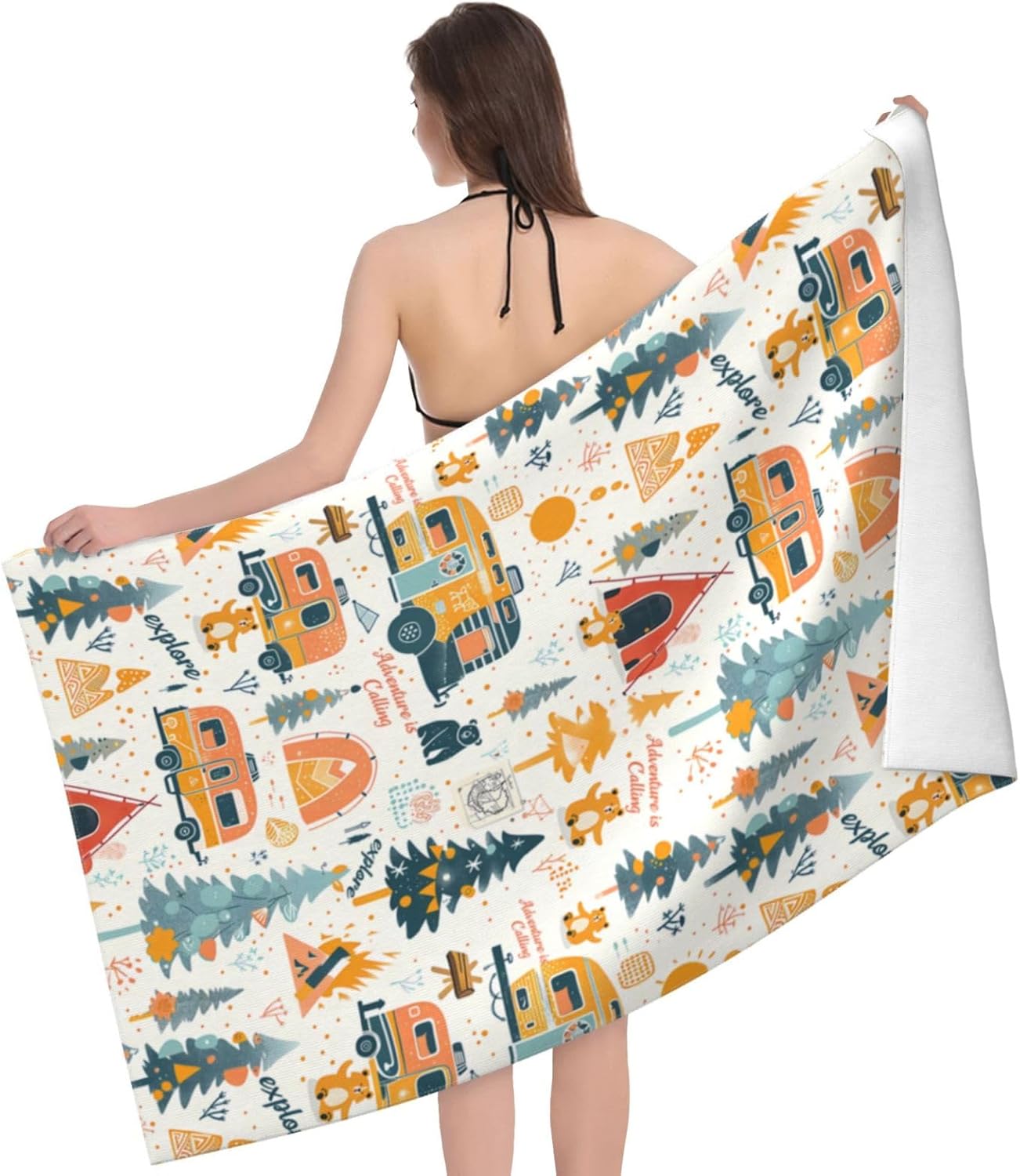 Camping Adventure Beach Towel  - Travel Towel Quick Dry ulasan dan harga