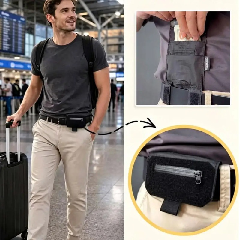 Portable Waist Belt Wallet,Men - Travel Wallet Slim ulasan dan harga